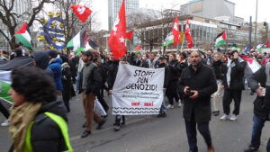Proteste gegen den Gazakrieg in Frankfurt
