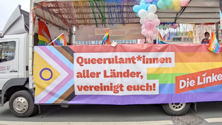 CSD, Mottowagen der Linken