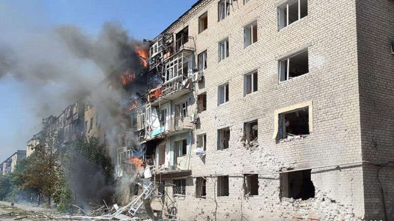 Zerstörungen in Kurakhove