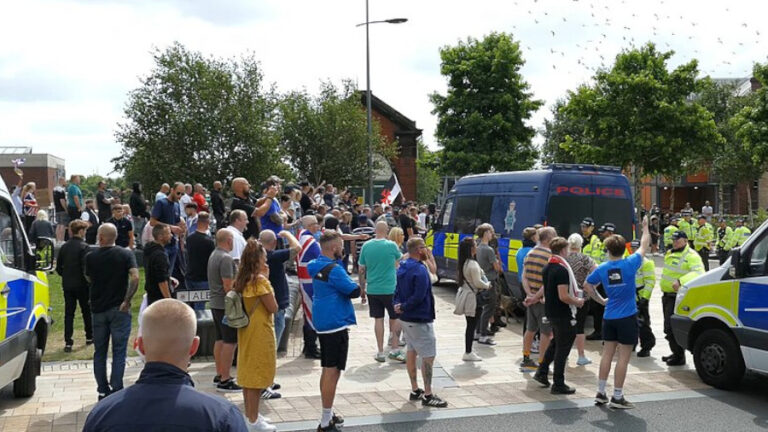 Protest in Stoke-on-Trent