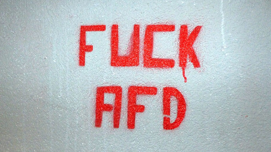 Fuck, AfD, Graffiti