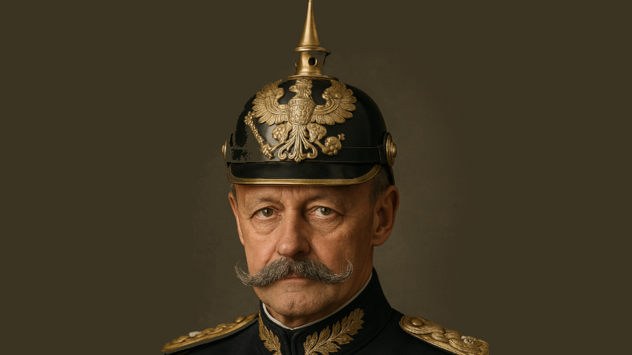Merz als Wilhelm II.
