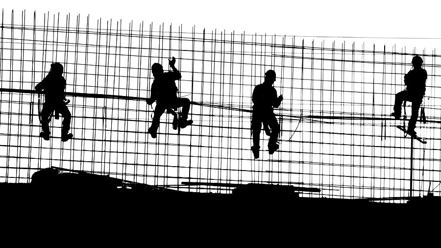 Bauarbeiter im Hochbau