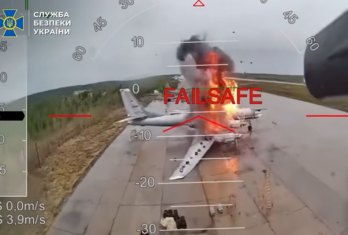 Drohnenangriff auf russische strategische Bomber