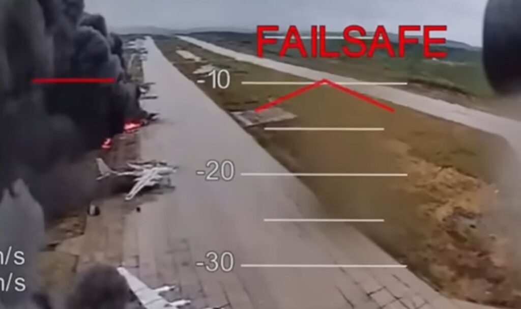Brennende Flugzeuge