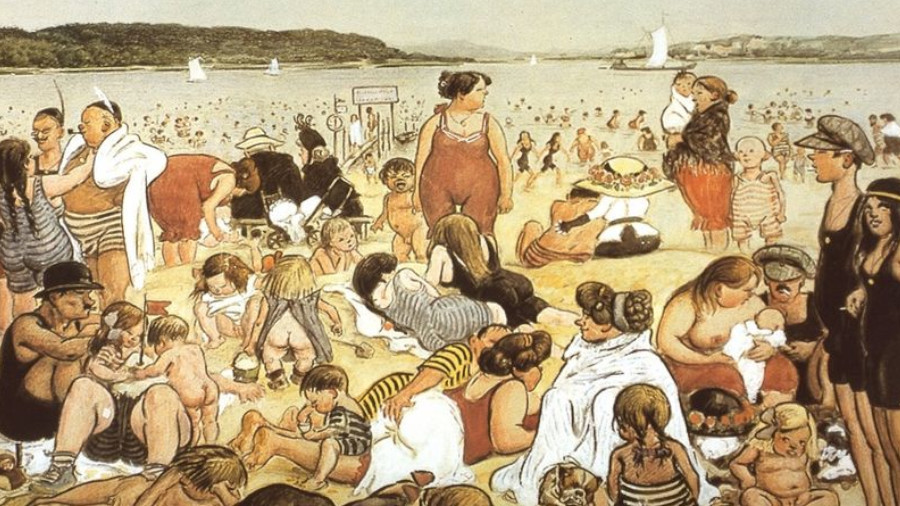 Heinrich Zille, Strandleben