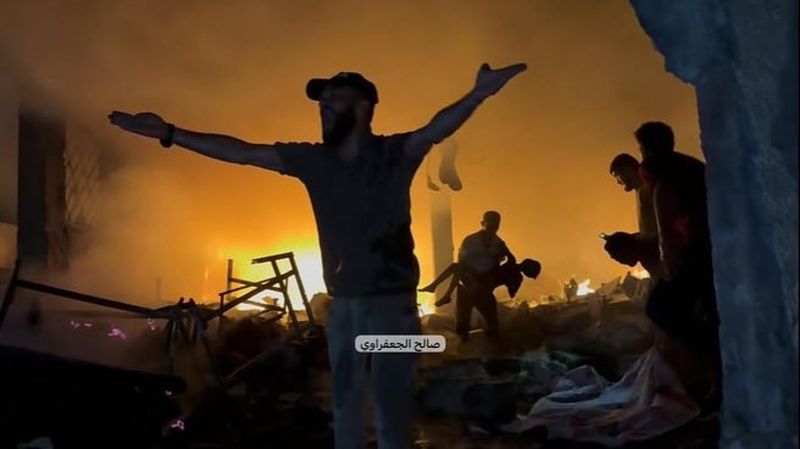 Bombardierung der Mustafa Hafez School in Gaza