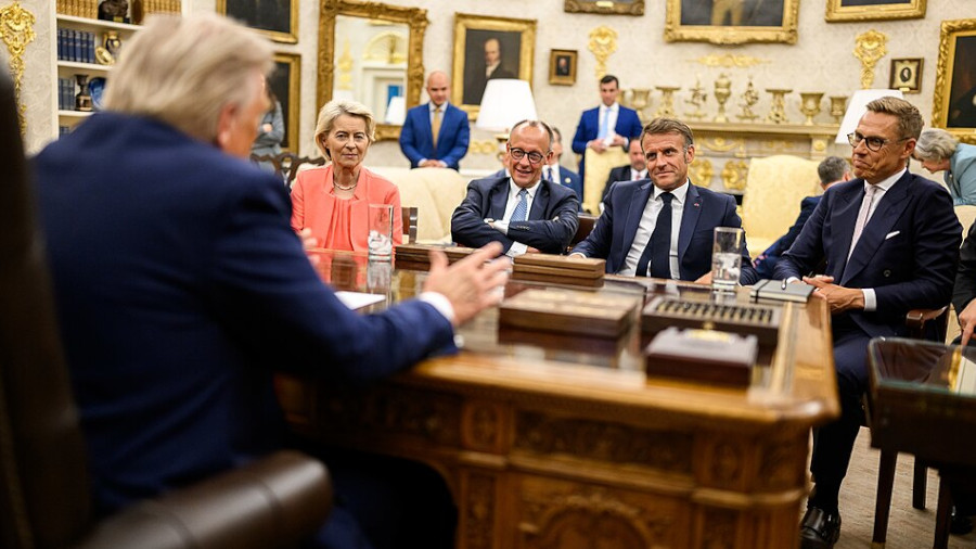 Donald Trump, EU-Chefs, 18. August 2025