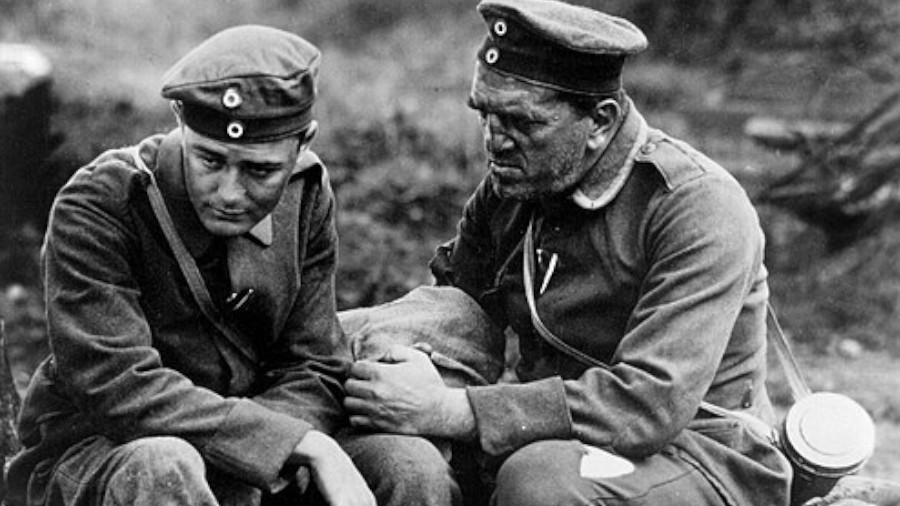 Szene aus dem Film "Im Westen nichts Neues" von 1930