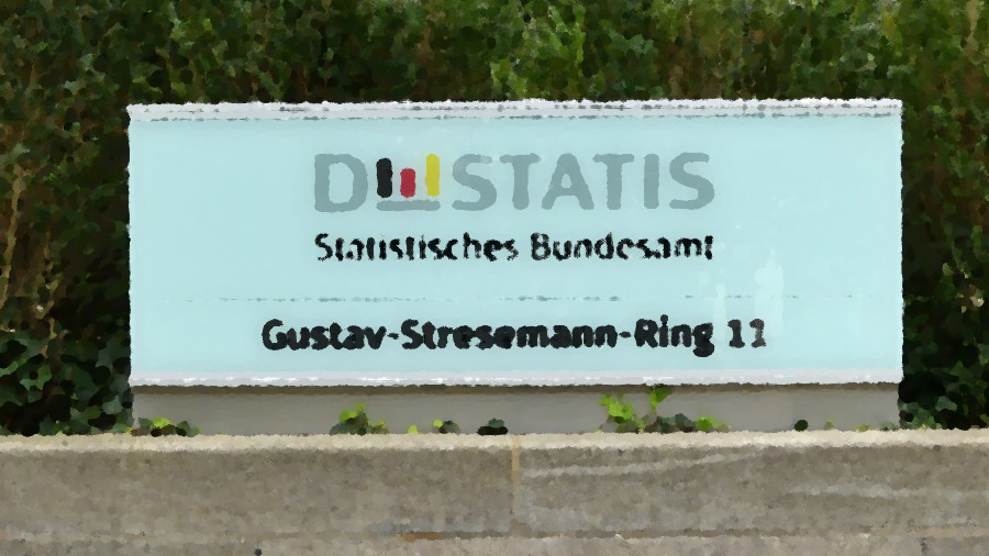Schild, Statistisches Bundesamt