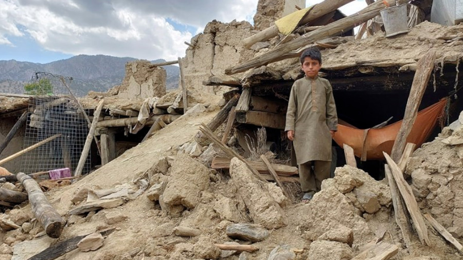 Nach Erdbeben in Afghanistan, 2022.