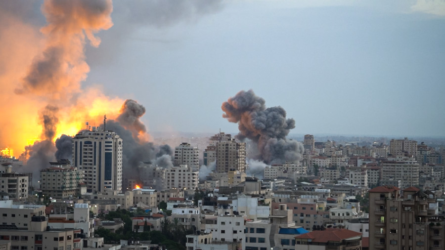Explosionen in Gaza