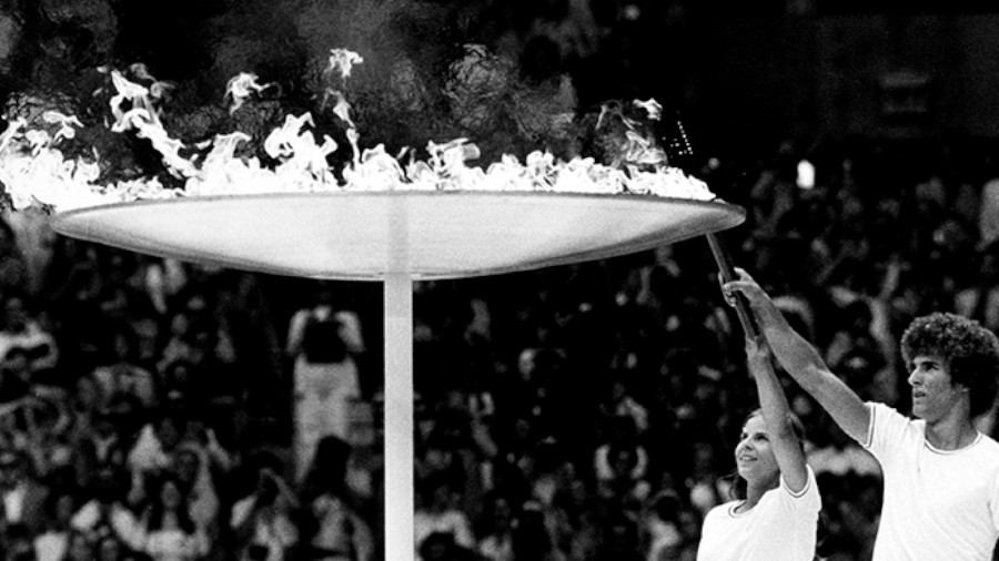 Olympische Fackel, 1976, Entzündung