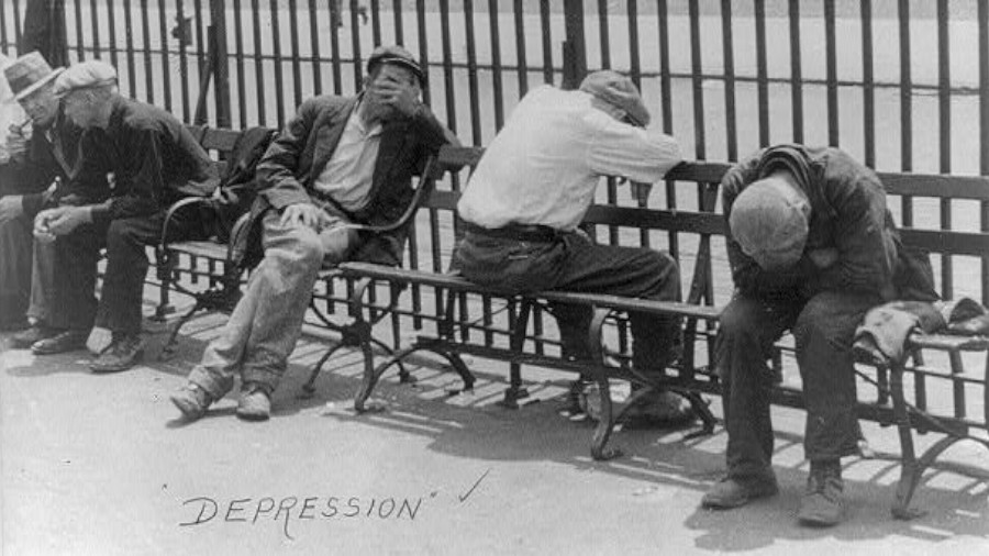 Depression, Arbeitslosigkeit, 1930er-Jahre