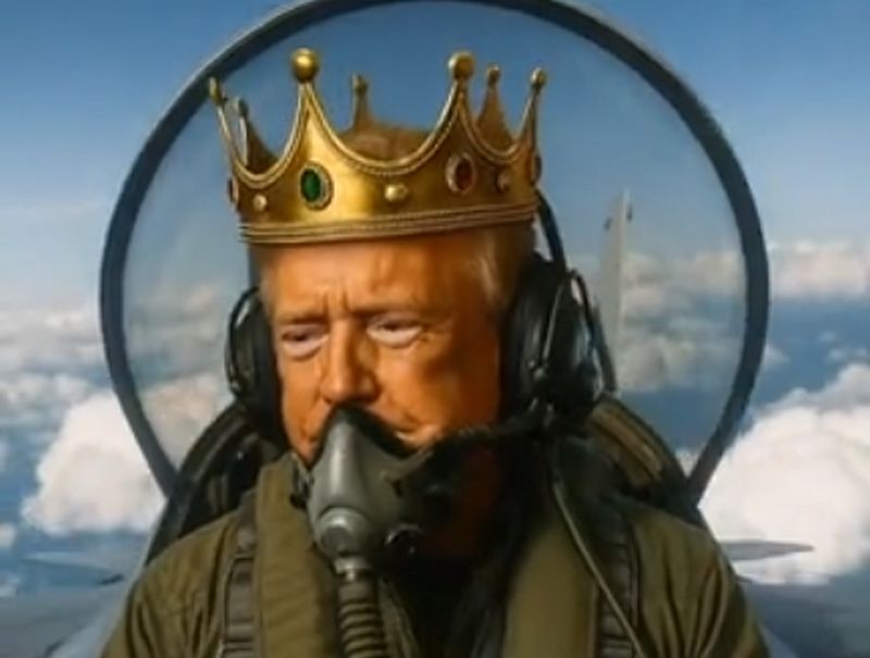 Trump als König