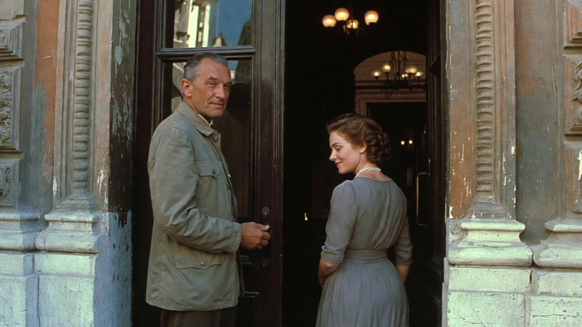 Gentleman hält einer Frau die Tür auf