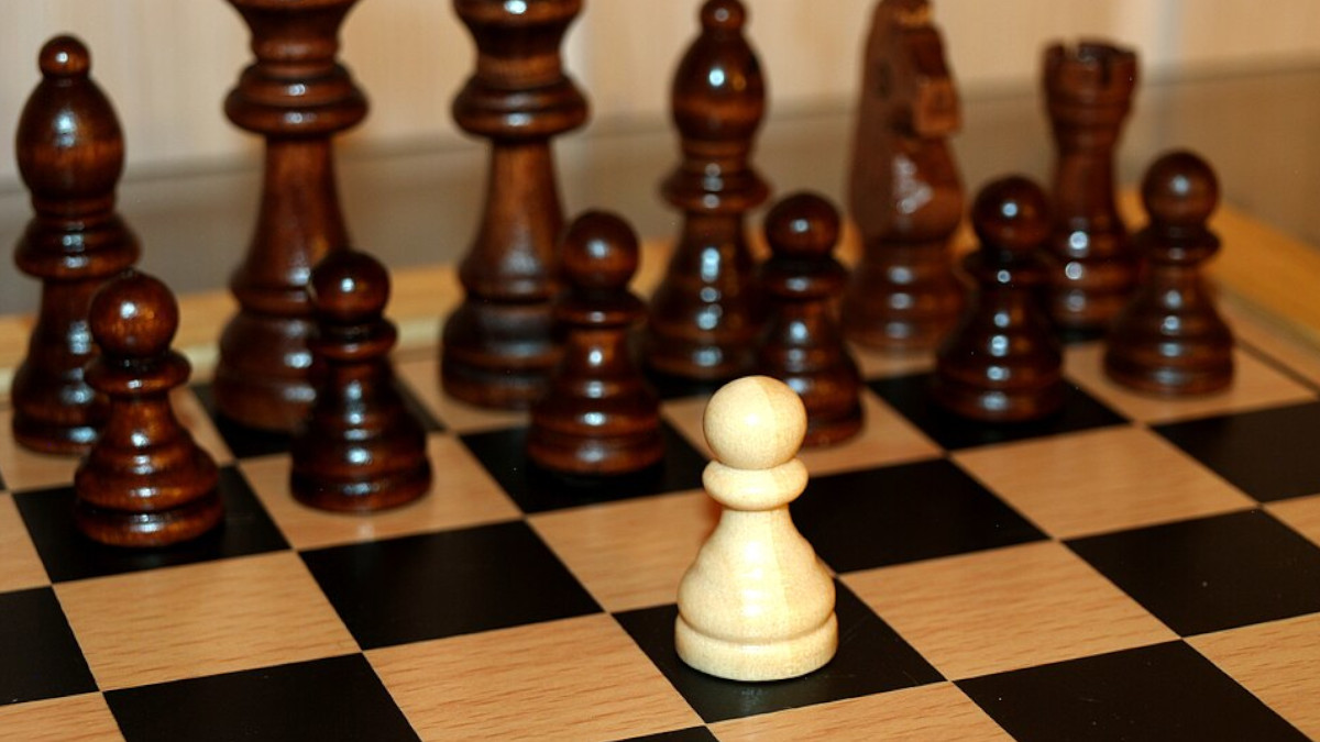 Schachbrett, Symbolbild Rassismus