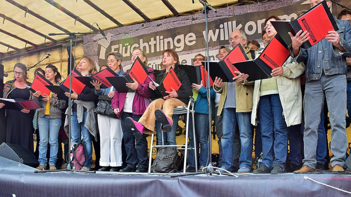 Singen für Flüchtlinge