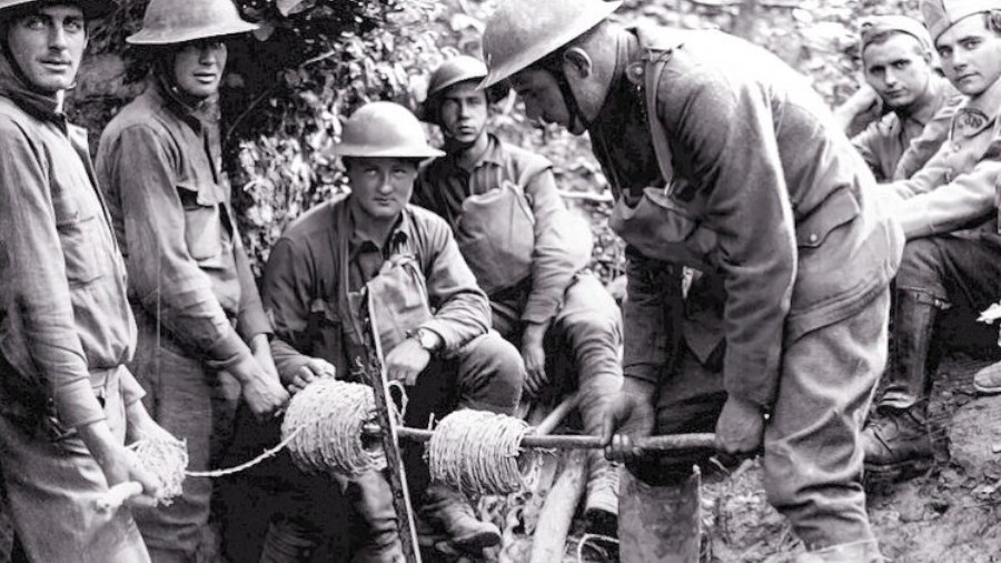 Britische Soldaten im Ersten Weltkrieg.