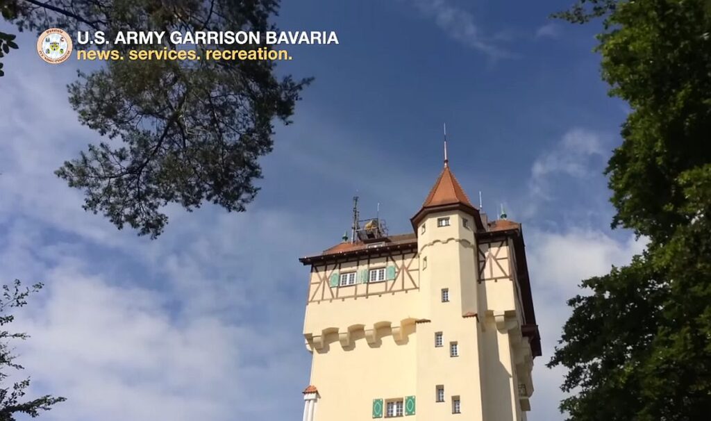 Wasserturm auf dem US-Stützpunkt Grafenwöhr