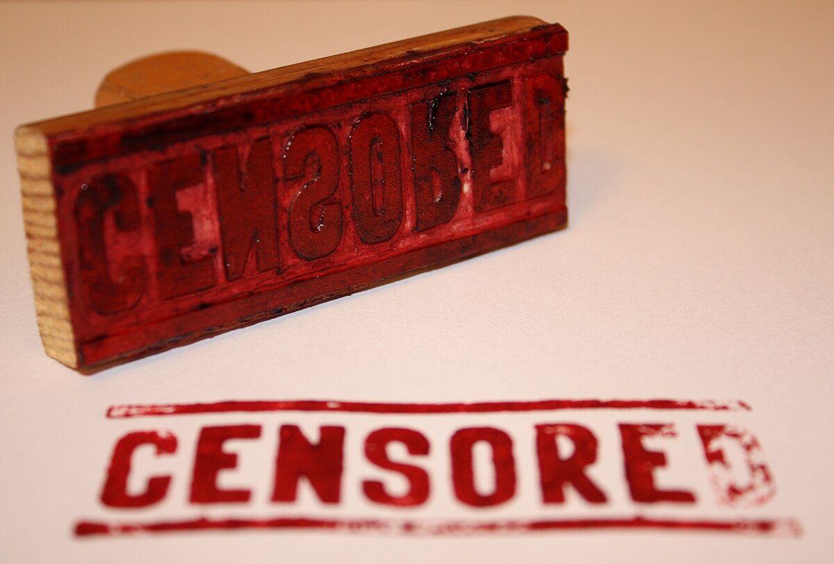 "Censored" rubber stamp