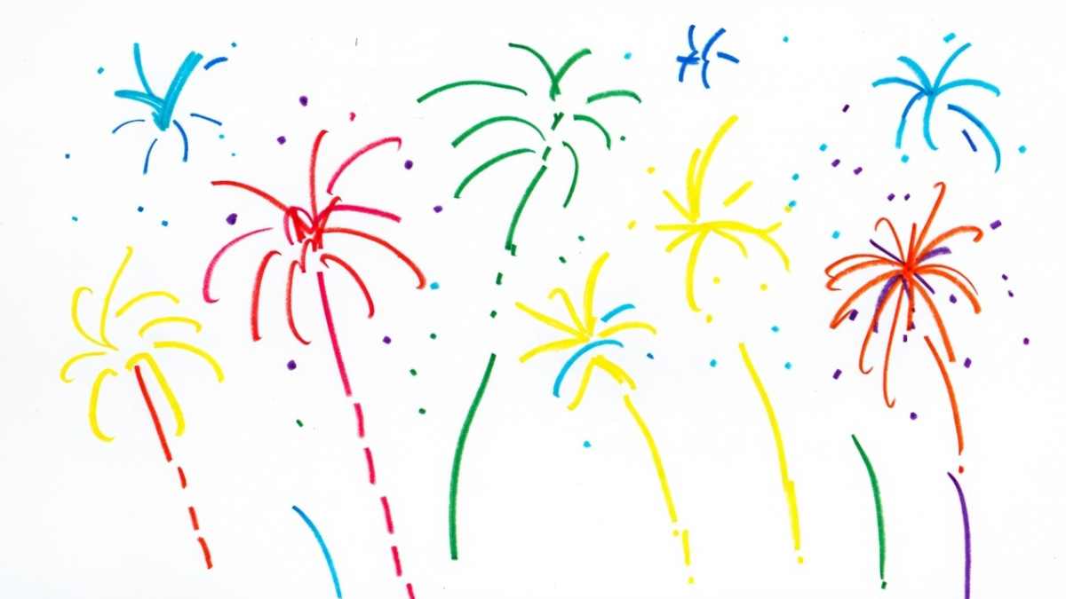 Feuerwerk, KI-generiert