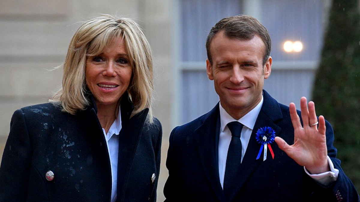 Brigitte Macron and Emmanuel Macron