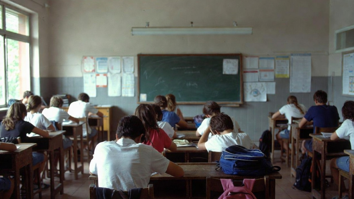 Klassenzimmer mit Schülern