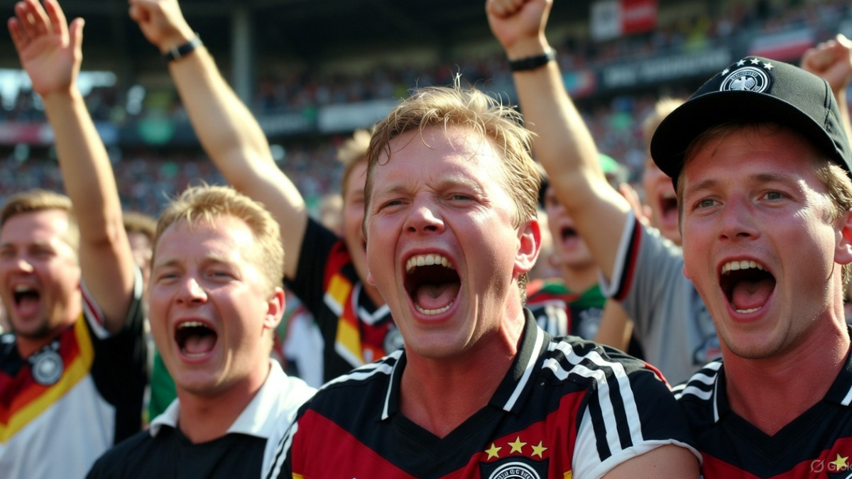 Männer im DFB-Triko jubeln