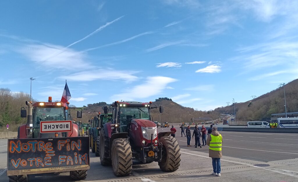 Autobahn-Grenzblockade Frankreich-Spanien