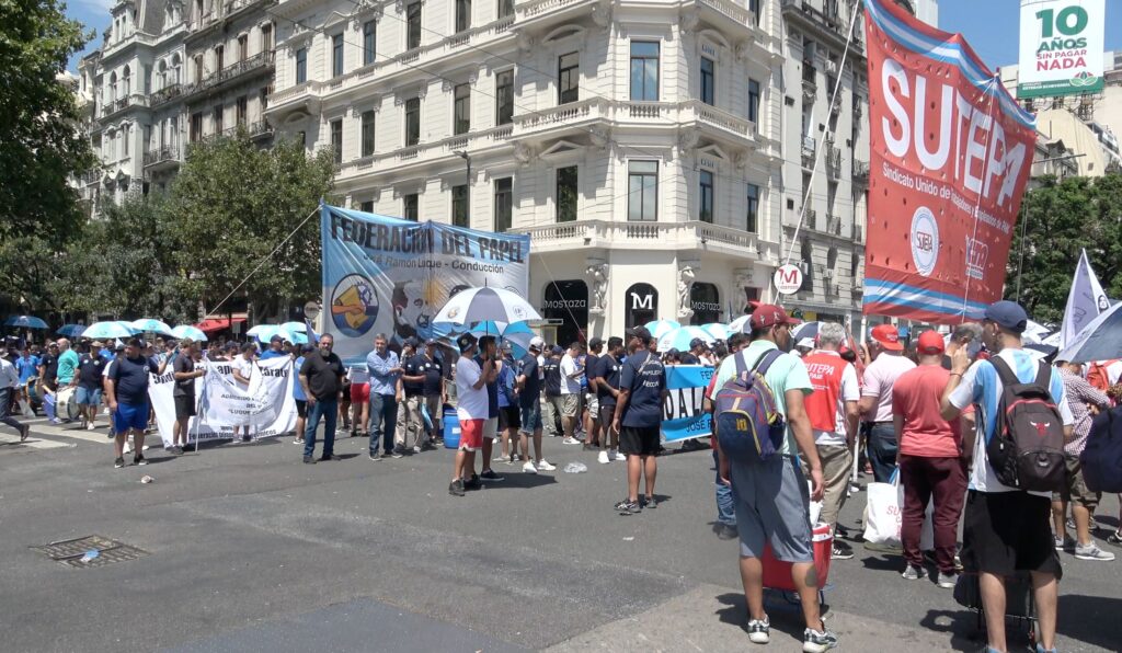 Demo am 20. Februar in Buenos Aires.
