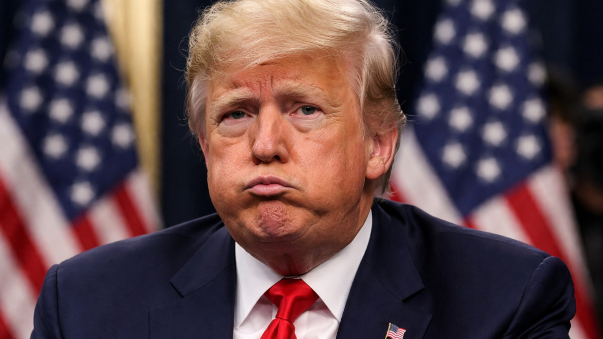 Donald Trump gestresst