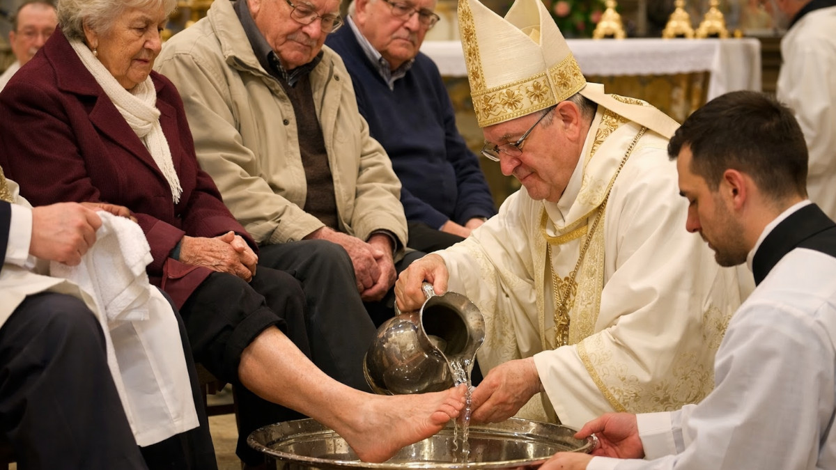 rituelle Fußwaschung, Gründonnerstag