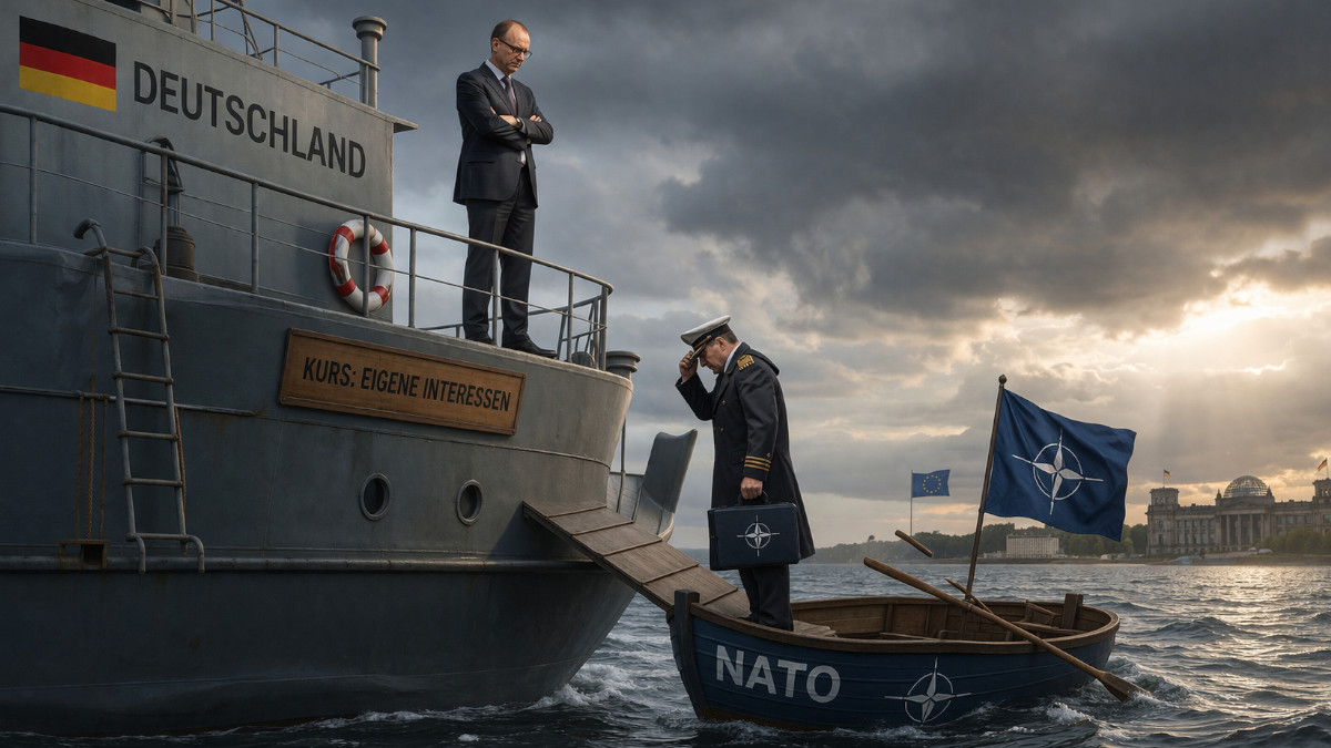 Lotse geht von Bord; NATO muss weg.