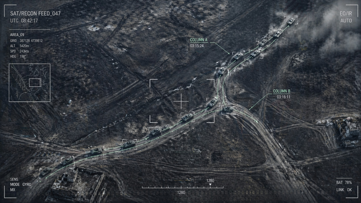 Satellitenbild. KI-generiert.