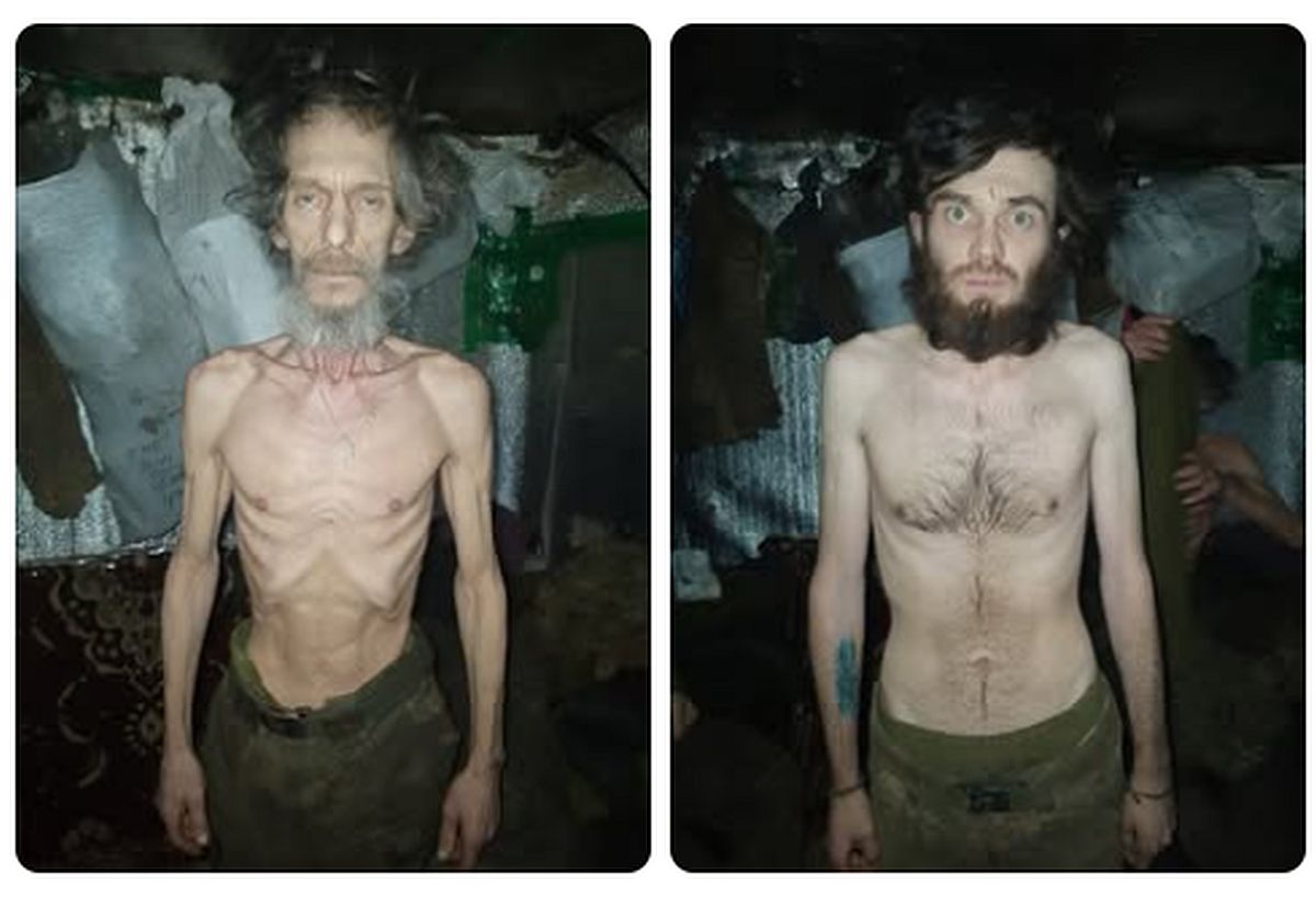 Halbverhungerte ukrainische Soldaten an der Front, die seit Monaten nicht richtig versorgt werden. Bild: I. Petrovna