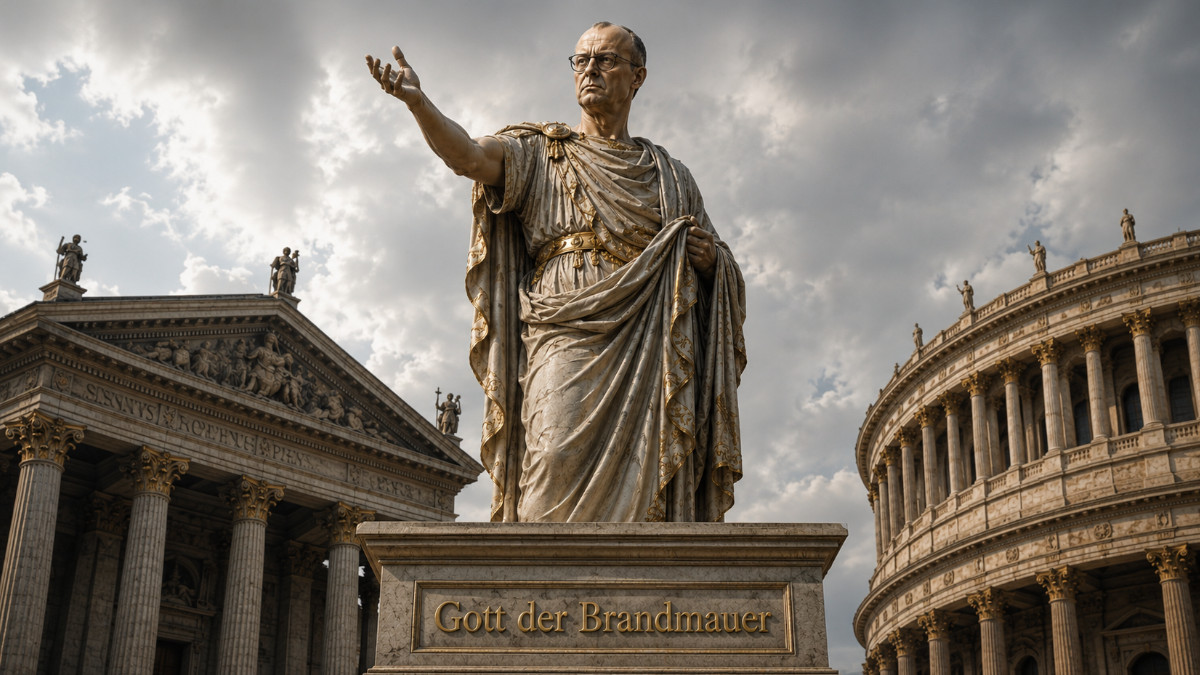 Merz, Gott der Brandmauer