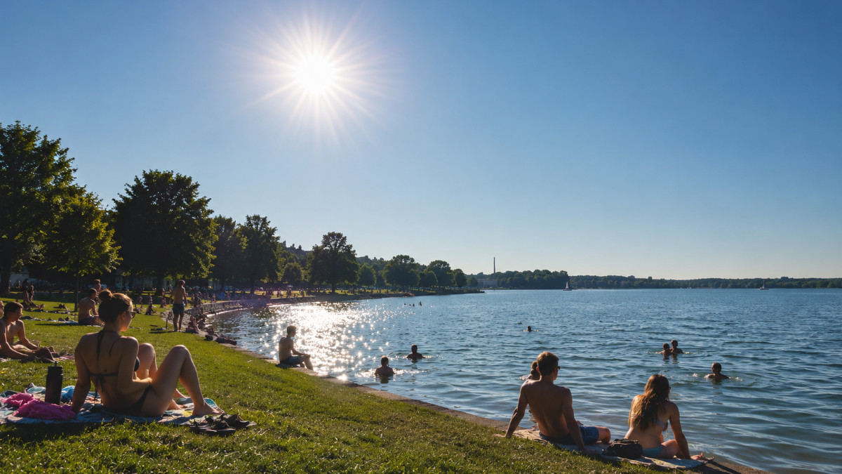 Badespaß am See