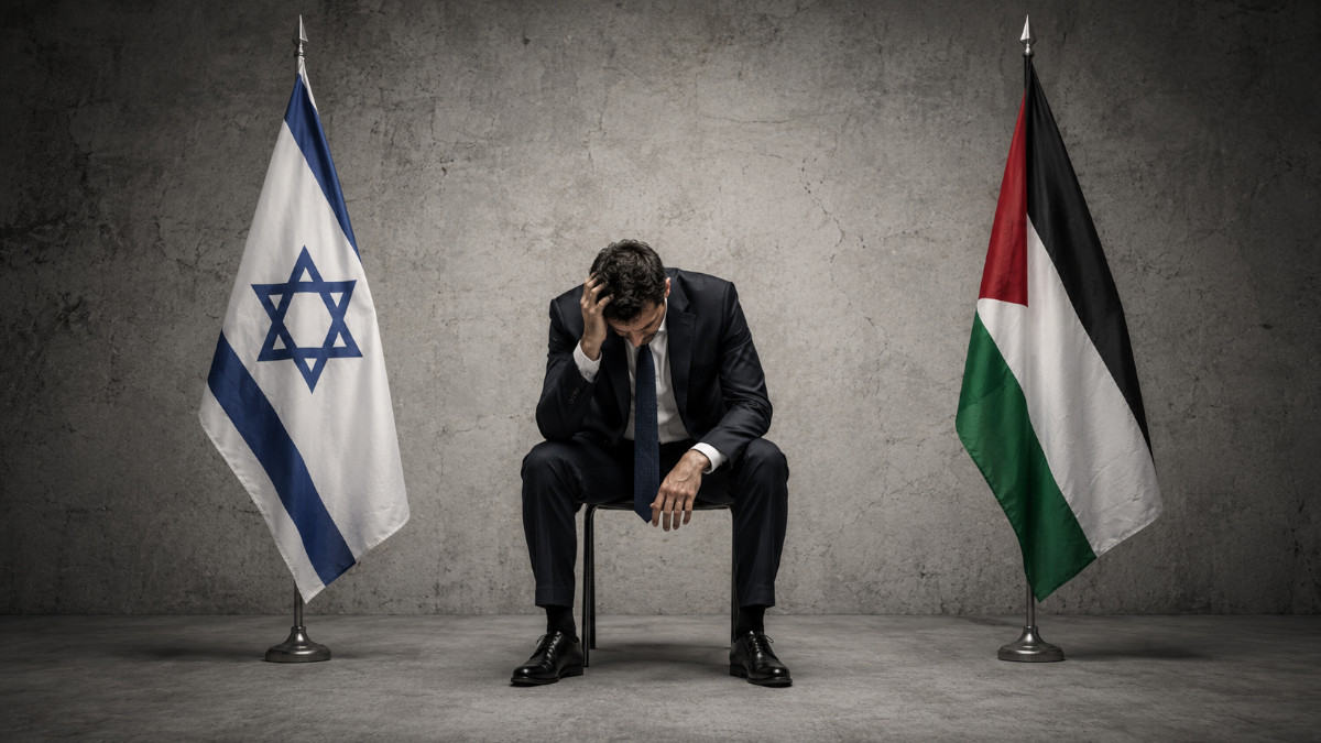 Zwischen Israel und Palästina.