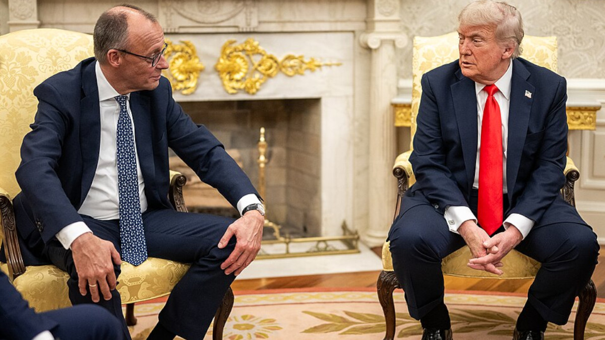 Friedrich Merz und Donald Trump im Weißen Haus.