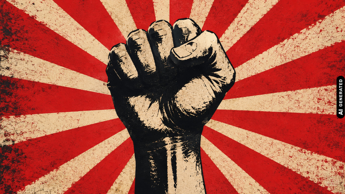 Revolutionsfaust - KI generiert