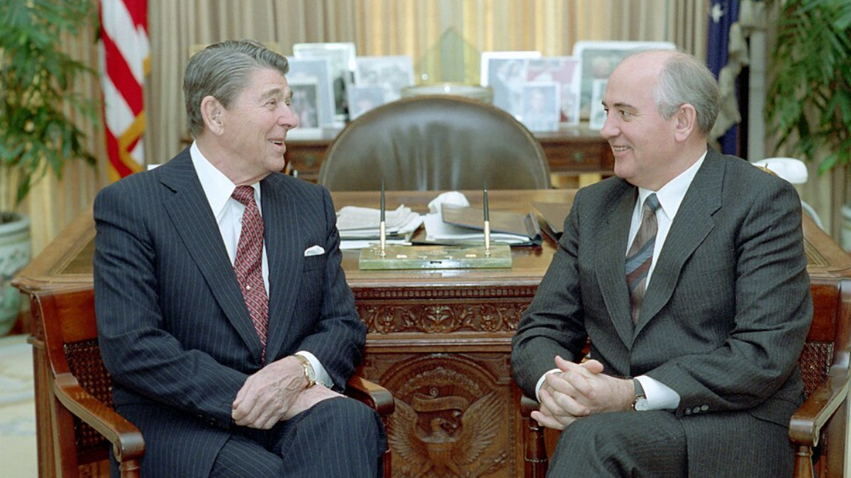 Reagan und Gorbatschow