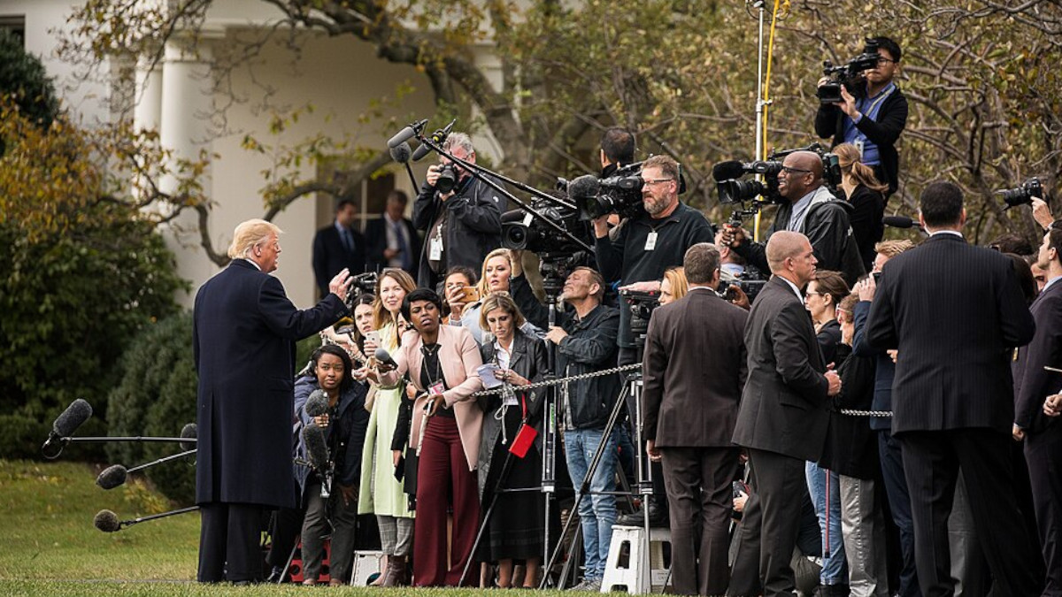 Trump und Journalisten