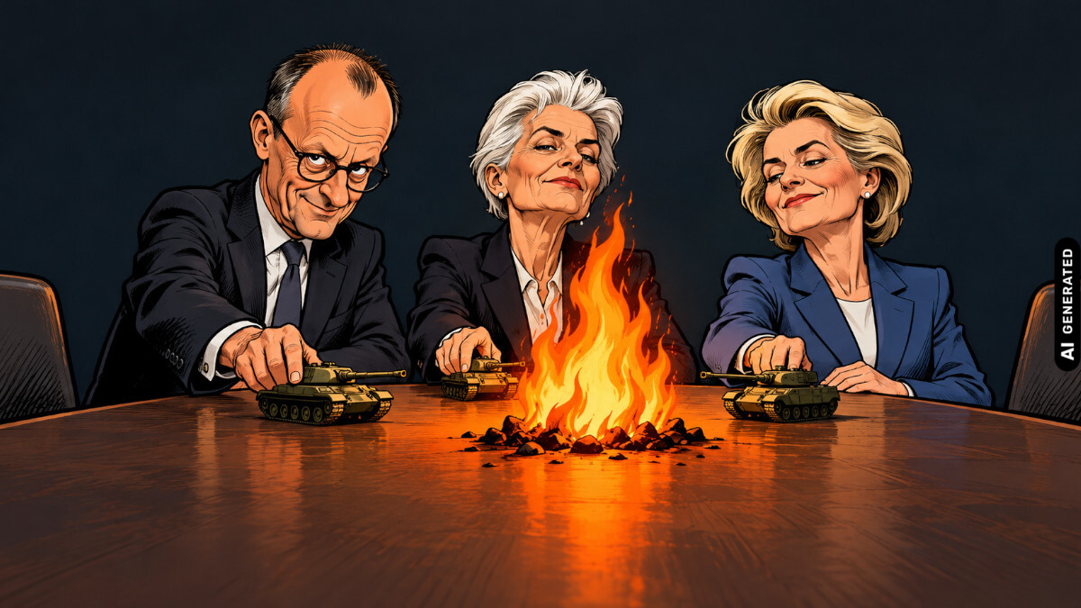 Merz, Strack-Zimmermann, von der Leyen