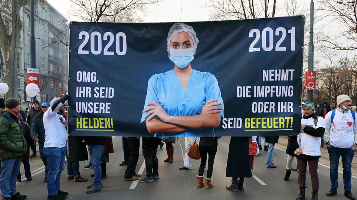 Anti-Corona-Protest in Wien, 2022